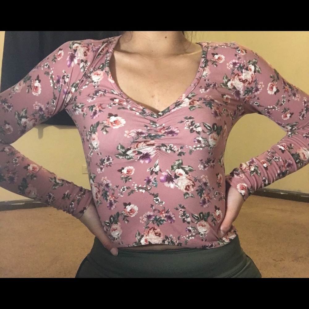 Floral crop top
